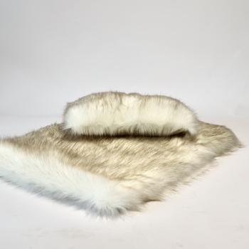 Preview: Hundedecke mit Kunstfell FiouStar Cord Cream